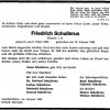 Schullerus Friedrich 1896-1985 Todesanzeige